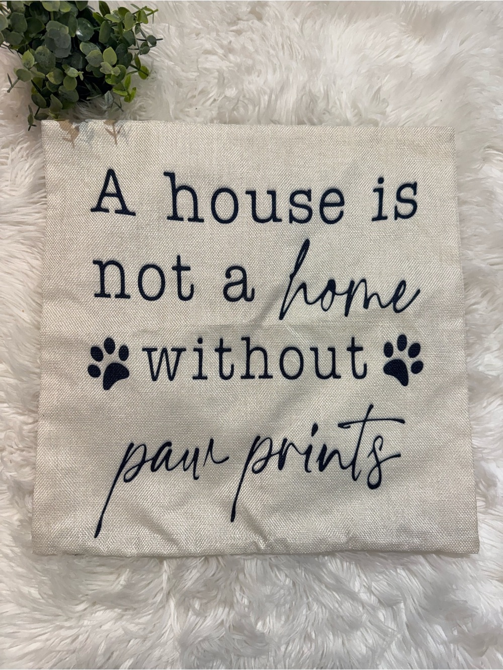 🌿10/$25 • A House Is Not A Home Canvas Throw Pillow Cover
